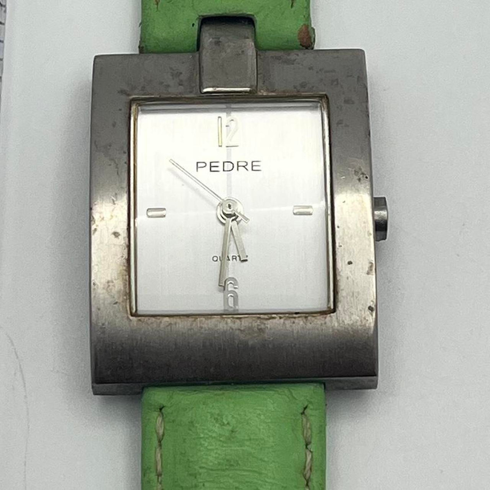 Silver Green Mens Watch